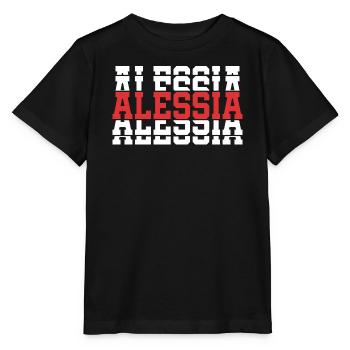 t-shirt Alessia t-shirt gift idea stacked text - Stanley/Stella MINI CREATOR Kids’ T-Shirt - black - Front - Mikhail (115cm)