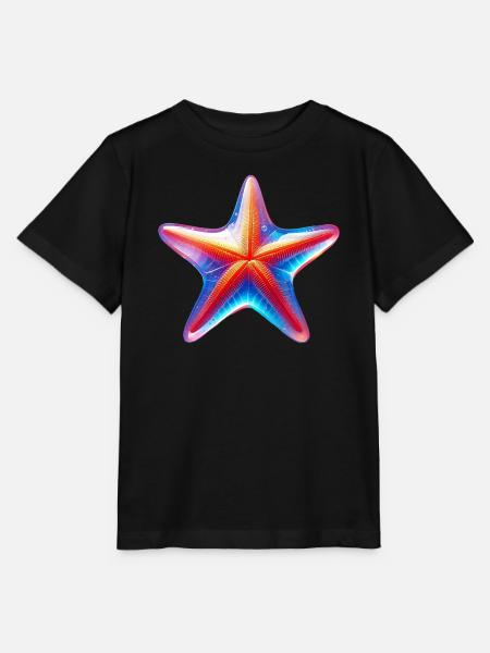 Seestern - Stanley/Stella Kinder T-Shirt MINI CREATOR - Schwarz