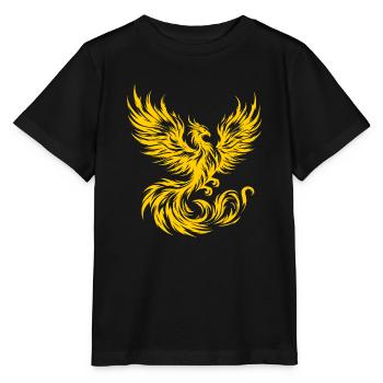 Phoenix de feu - T-shirt bio MINI CREATOR Stanley/Stella Enfant - noir - Devant - Mikhail (115cm)