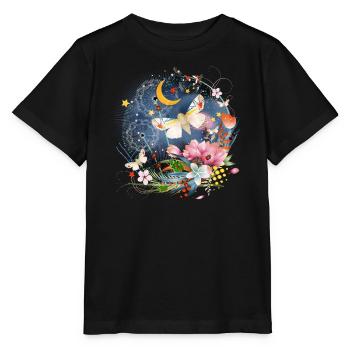 Insectes rares, exotiques et indigènes la nuit - T-shirt bio MINI CREATOR Stanley/Stella Enfant - noir - Devant - Mikhail (115cm)