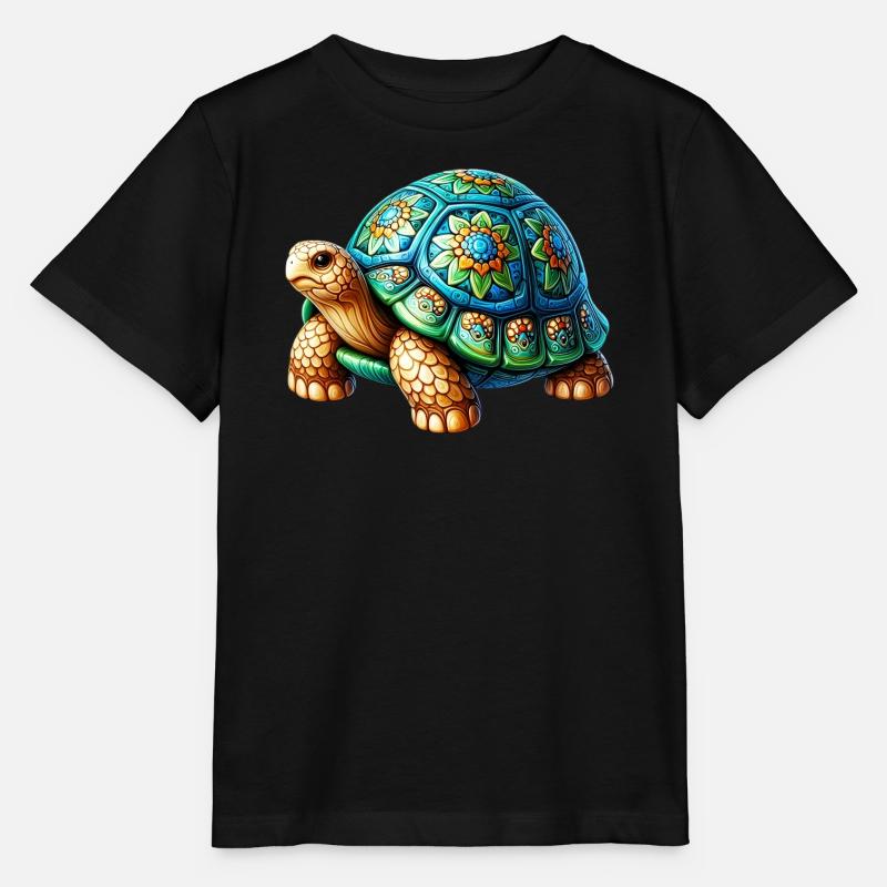 Schildkröte - Stanley/Stella Kinder T-Shirt MINI CREATOR  - Schwarz