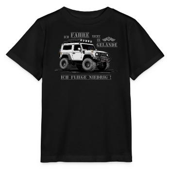 Véhicule tout-terrain - T-shirt bio MINI CREATOR Stanley/Stella Enfant - noir - Devant - Mikhail (115cm)