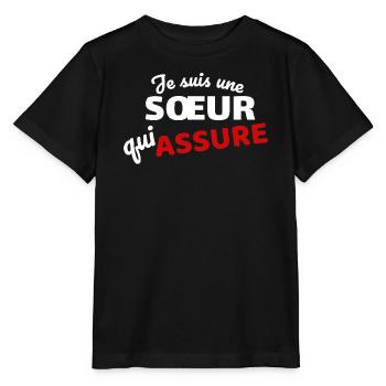Citation Enfantine Surnaturelle et Ludique - Stanley/Stella MINI CREATOR Kids’ T-Shirt - black - Front - Mikhail (115cm)