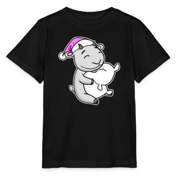 Ziege Müde Ausschlafen Schlafen Mädchen - Stanley/Stella Kinder T-Shirt MINI CREATOR  - Schwarz - Vorne - Mikhail (115cm)