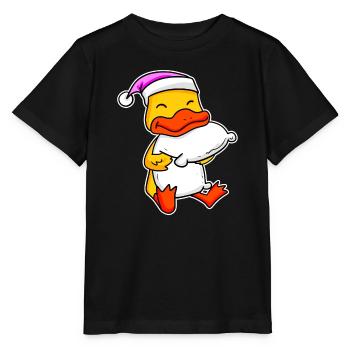 Ente Müde Ausschlafen Schlafen Mädchen - Stanley/Stella Kinder T-Shirt MINI CREATOR  - Schwarz - Vorne - Mikhail (115cm)