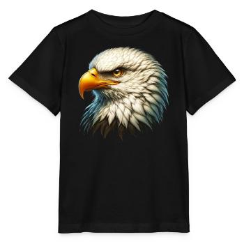 Eagle - Stanley/Stella MINI CREATOR Kids’ T-Shirt - black - Front - Mikhail (115cm)