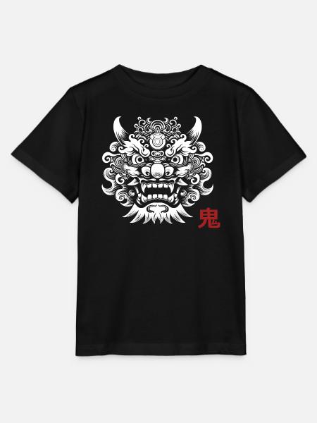 Oni, Japanese Demon - Stanley/Stella MINI CREATOR Kids’ T-Shirt - black