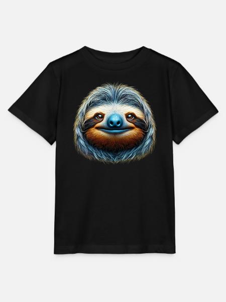 Faultier - Stanley/Stella Kinder T-Shirt MINI CREATOR - Schwarz