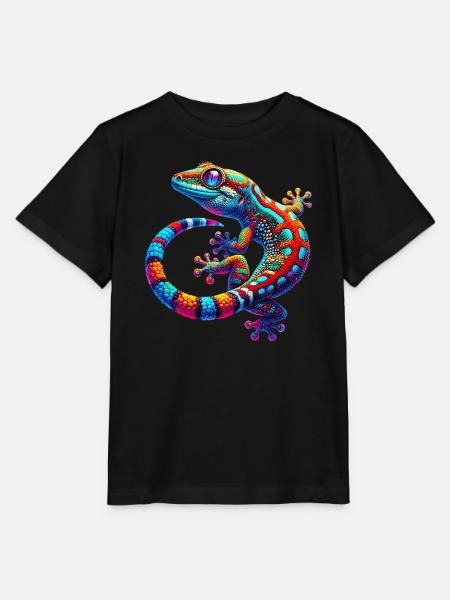 Gecko - Stanley/Stella Kinder T-Shirt MINI CREATOR - Schwarz