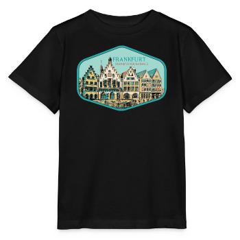 Historisches Zentrum: Frankfurter Rathaus - Stanley/Stella Kinder T-Shirt MINI CREATOR  - Schwarz - Vorne - Mikhail (115cm)