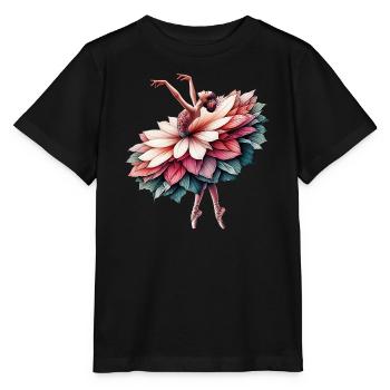 Balletttänzerin mit Tutu - Stanley/Stella Kinder T-Shirt MINI CREATOR  - Schwarz - Vorne - Mikhail (115cm)