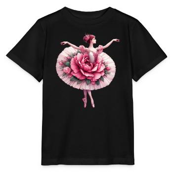 Balletttänzerin mit Tutu - Stanley/Stella Kinder T-Shirt MINI CREATOR  - Schwarz - Vorne - Mikhail (115cm)