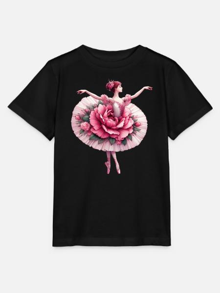 Balletttänzerin mit Tutu - Stanley/Stella Kinder T-Shirt MINI CREATOR  - Schwarz