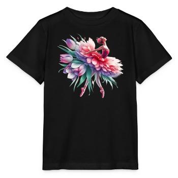 Ballet dancer with tutu - Stanley/Stella MINI CREATOR Kids’ T-Shirt - black - Front - Mikhail (115cm)