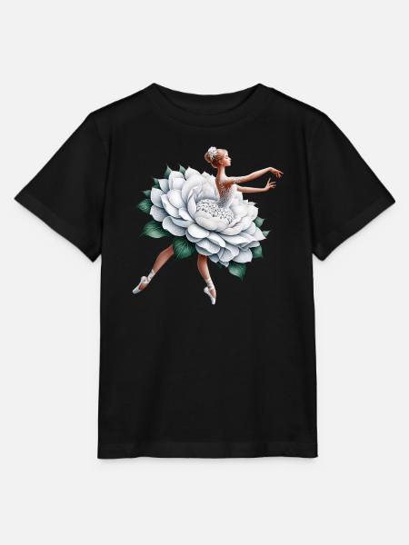 Balletttänzerin mit Tutu - Stanley/Stella Kinder T-Shirt MINI CREATOR  - Schwarz