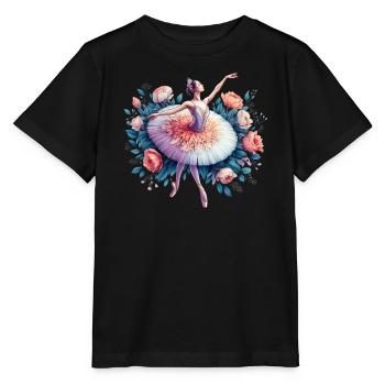 Danseuse de ballet avec tutu - T-shirt bio MINI CREATOR Stanley/Stella Enfant - noir - Devant - Mikhail (115cm)