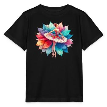 Danseuse de ballet avec tutu - T-shirt bio MINI CREATOR Stanley/Stella Enfant - noir - Devant - Mikhail (115cm)