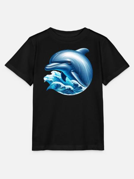 Delfin - Stanley/Stella Kinder T-Shirt MINI CREATOR - Schwarz
