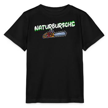 Tronçonneuse Lumberjack Statement Lumberjack Wood - T-shirt bio MINI CREATOR Stanley/Stella Enfant - noir - Devant - Mikhail (115cm)