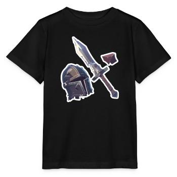 Objets RPG Casque d’épée T-shirt RPG - T-shirt bio MINI CREATOR Stanley/Stella Enfant - noir - Devant - Mikhail (115cm)