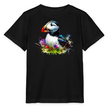 Macareux - T-shirt bio MINI CREATOR Stanley/Stella Enfant - noir - Devant - Mikhail (115cm)