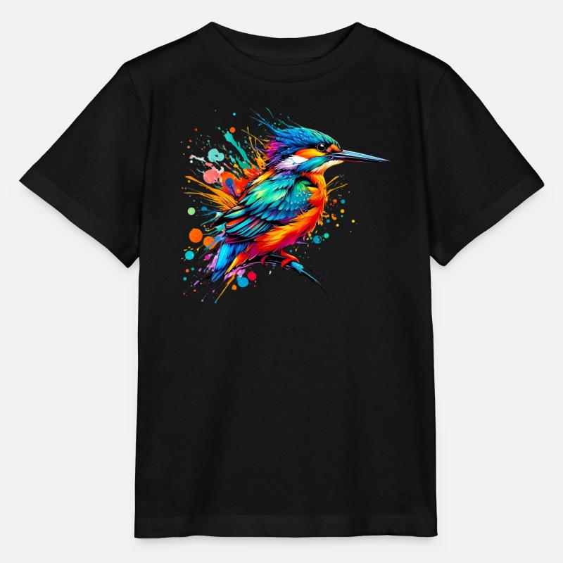 Eisvogel - Stanley/Stella Kinder T-Shirt MINI CREATOR  - Schwarz
