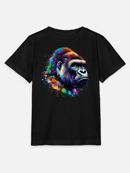 Gorilla - Stanley/Stella Kinder T-Shirt MINI CREATOR  - Schwarz