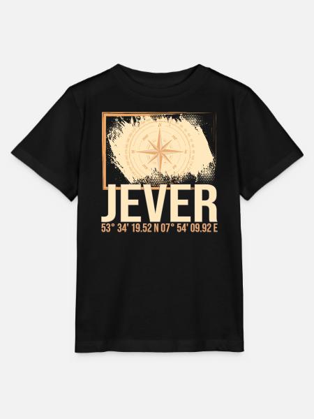 Jever Koordinaten - Stanley/Stella Kinder T-Shirt MINI CREATOR  - Schwarz