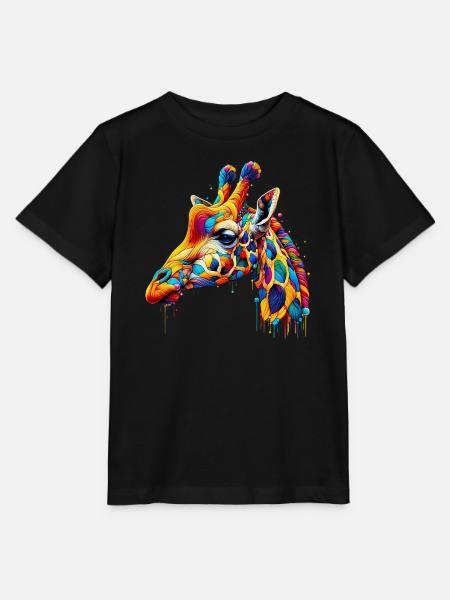 Giraffe - Stanley/Stella Kinder T-Shirt MINI CREATOR - Schwarz