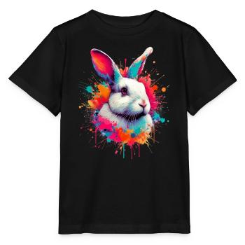 Kaninchen - Stanley/Stella Kinder T-Shirt MINI CREATOR  - Schwarz - Vorne - Mikhail (115cm)