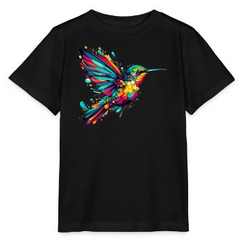 Kolibri - Stanley/Stella Kinder T-Shirt MINI CREATOR  - Schwarz - Vorne - Mikhail (115cm)