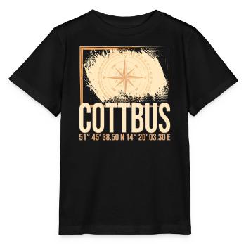 Cottbus Koordinaten - Stanley/Stella Kinder T-Shirt MINI CREATOR  - Schwarz - Vorne - Mikhail (115cm)