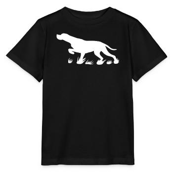 Pointeur saillant (blanc) - T-shirt bio MINI CREATOR Stanley/Stella Enfant - noir - Devant - Mikhail (115cm)