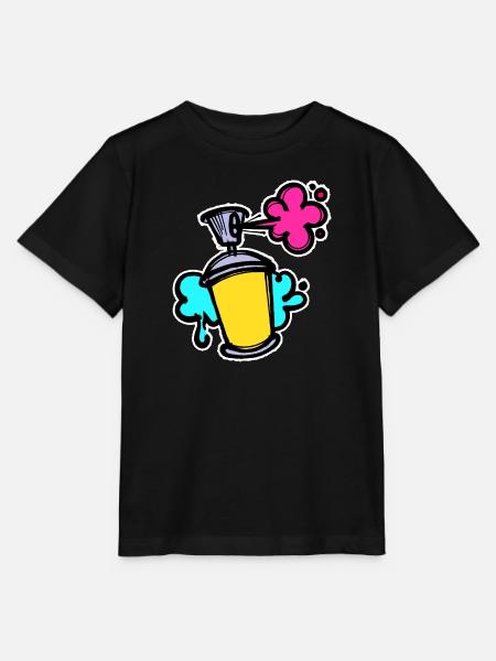 Graffiti Sreet Art Spraydose Sprayer Wildstyle - Stanley/Stella Kinder T-Shirt MINI CREATOR - Schwarz