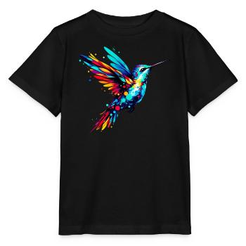 Kolibri - Stanley/Stella Kinder T-Shirt MINI CREATOR  - Schwarz - Vorne - Mikhail (115cm)