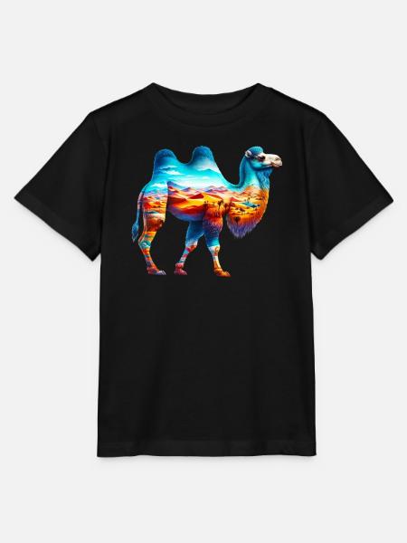 Kamel - Stanley/Stella Kinder T-Shirt MINI CREATOR - Schwarz