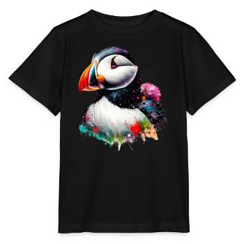 Macareux - T-shirt bio MINI CREATOR Stanley/Stella Enfant - noir - Devant - Mikhail (115cm)
