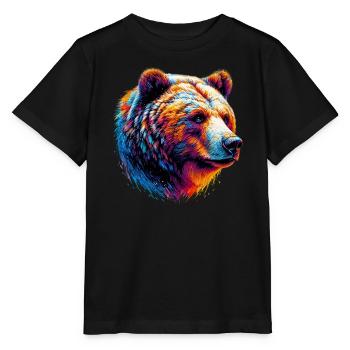 Ours - T-shirt bio MINI CREATOR Stanley/Stella Enfant - noir - Devant - Mikhail (115cm)