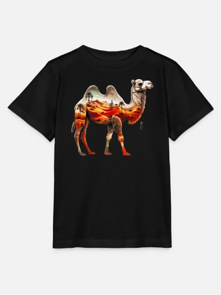 Kamel - Stanley/Stella Kinder T-Shirt MINI CREATOR - Schwarz