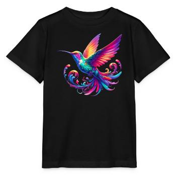 Hummingbird - Stanley/Stella MINI CREATOR Kids’ T-Shirt - black - Front - Mikhail (115cm)