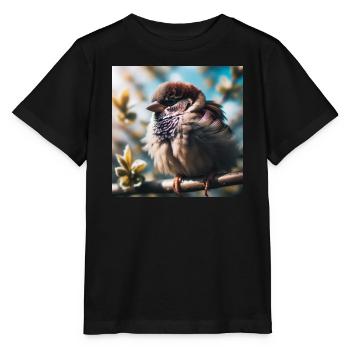 Sparrow - Stanley/Stella MINI CREATOR Kids’ T-Shirt - black - Front - Mikhail (115cm)