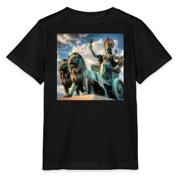 Déesse Cybèle - T-shirt bio MINI CREATOR Stanley/Stella Enfant - noir - Devant - Mikhail (115cm)