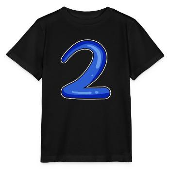Two - 2 - Number Number - Stanley/Stella MINI CREATOR Kids’ T-Shirt - black - Front - Mikhail (115cm)