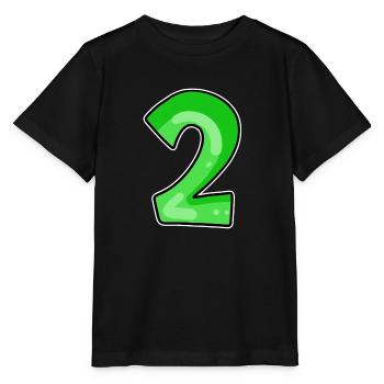 Two - 2 - Number Number - Stanley/Stella MINI CREATOR Kids’ T-Shirt - black - Front - Mikhail (115cm)