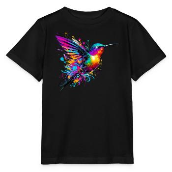 Kolibri - Stanley/Stella Kinder T-Shirt MINI CREATOR  - Schwarz - Vorne - Mikhail (115cm)