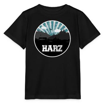 Résine bleu heure Skyline - T-shirt bio MINI CREATOR Stanley/Stella Enfant - noir - Devant - Mikhail (115cm)