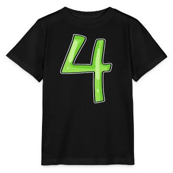 4 - Four Green - Stanley/Stella MINI CREATOR Kids’ T-Shirt - black - Front - Mikhail (115cm)