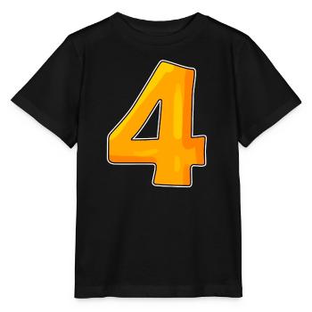 Numéro numéro 4 - T-shirt bio MINI CREATOR Stanley/Stella Enfant - noir - Devant - Mikhail (115cm)