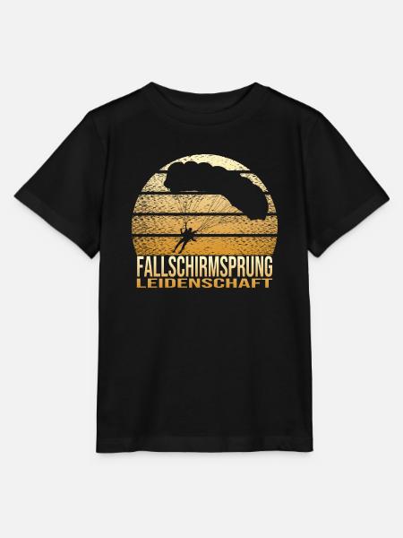 Fallschirmsprung Leidenschaft - Stanley/Stella Kinder T-Shirt MINI CREATOR  - Schwarz
