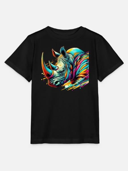 Nashorn - Stanley/Stella Kinder T-Shirt MINI CREATOR  - Schwarz